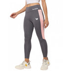 Seduva Women's Polyster Solid Sport Leggings (Grey)