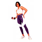 Seduva Women's Polyster Solid Sport Leggings (Purple)