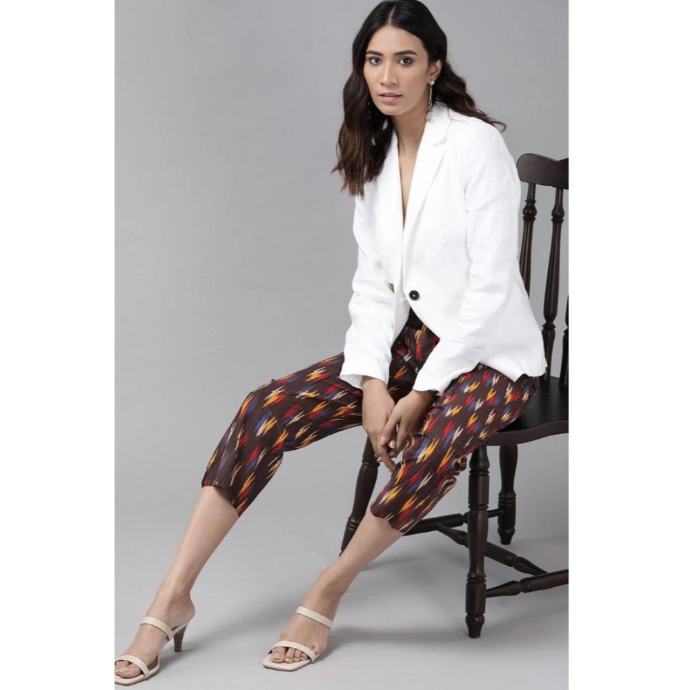Seduva Women's Casual Printed Cotton Trouser Pant (MultiColor)