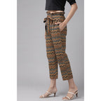 Seduva Women's Casual Printed Cotton Trouser Pant (MultiColor)