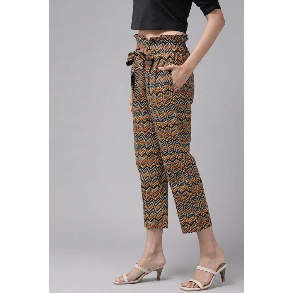 Seduva Women's Casual Printed Cotton Trouser Pant (MultiColor)