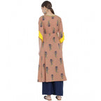 Seduva Women's Casual 3/4 th Sleeve Floral Printed Cotton Kurti (MultiColor)