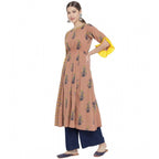 Seduva Women's Casual 3/4 th Sleeve Floral Printed Cotton Kurti (MultiColor)