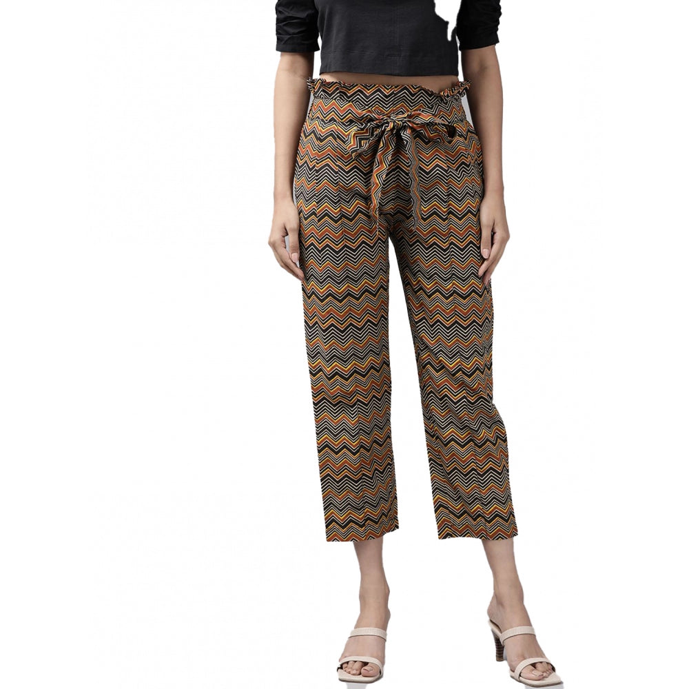 Seduva Women's Casual Printed Cotton Trouser Pant (MultiColor)