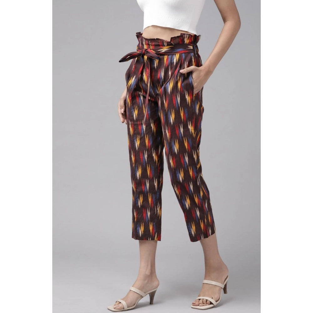 Seduva Women's Casual Printed Cotton Trouser Pant (MultiColor)