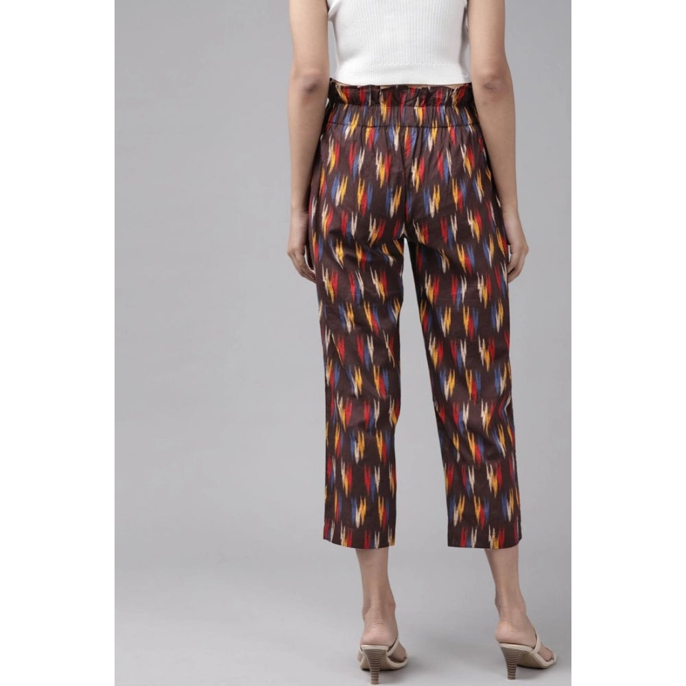 Seduva Women's Casual Printed Cotton Trouser Pant (MultiColor)