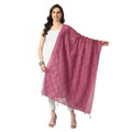 Seduva Women's Chanderi Self Design Dupatta (Levender, Length:��Free Size)