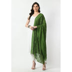 Seduva Women's Chanderi Self Design Dupatta (Mehandi, Length:��Free Size)