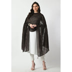 Seduva Women's Chanderi Self Design Dupatta (Dark Browm, Length:��Free Size)