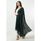 Seduva Women's Chanderi Self Design Dupatta (Green, Length:��Free Size)
