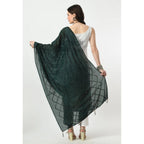 Seduva Women's Chanderi Self Design Dupatta (Green, Length:��Free Size)