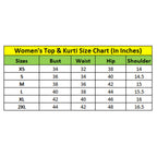 Seduva Women's Georgette Embroidery 3-4th Sleeve V-Neck Kurti (Purple)