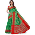 Seduva Women's Jacquard Woven Saree With Unstitched Blouse 5.5Mtr (Green)