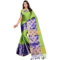 Seduva Women's Jacquard Woven Saree With Unstitched Blouse 5.5Mtr (Green)