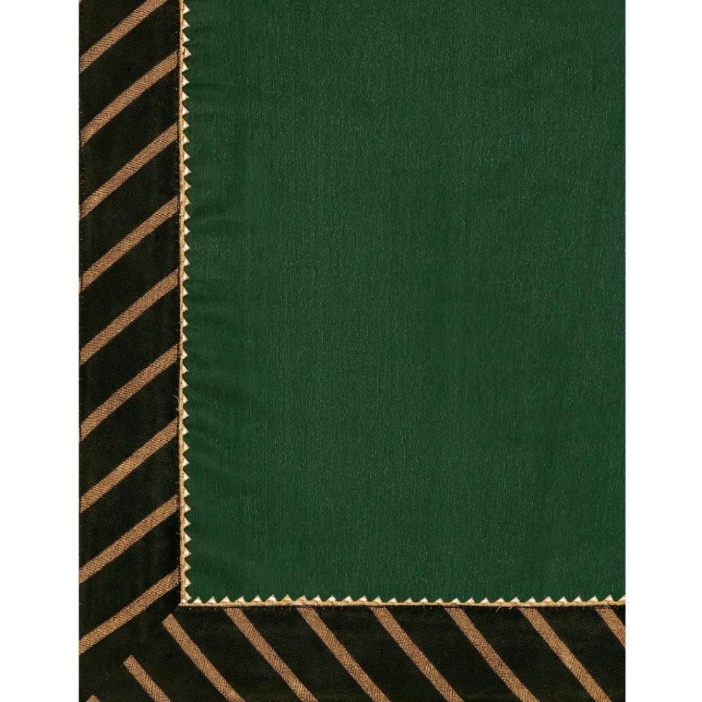 Seduva Women's Chiffon Self Design Saree With Unstitched Blouse 5.5Mtr (Green)