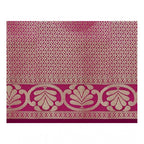 Seduva Women's Jacquard Woven Saree With Unstitched Blouse 5.5Mtr (Blue)