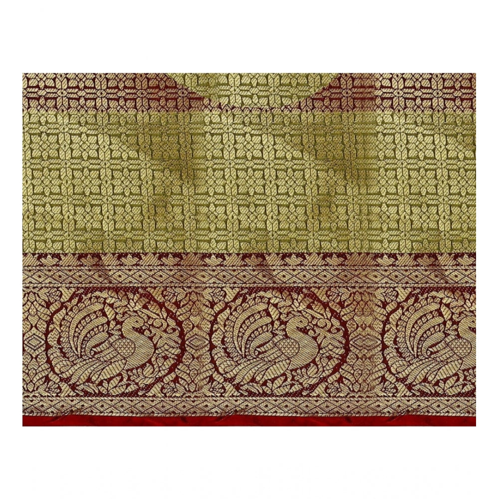 Seduva Women's Jacquard Woven Saree With Unstitched Blouse 5.5Mtr (Multicolor)