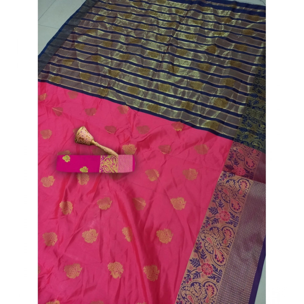 Seduva Women's Silk Blend Woven Saree With Unstitched Blouse 5.5Mtr (Multicolor)