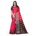 Seduva Women's Silk Blend Woven Saree With Unstitched Blouse 5.5Mtr (Multicolor)