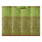 Seduva Women's Jacquard Woven Saree With Unstitched Blouse 5.5Mtr (Green)