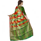 Seduva Women's Jacquard Woven Saree With Unstitched Blouse 5.5Mtr (Green)