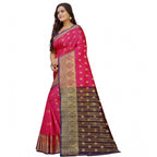 Seduva Women's Silk Blend Woven Saree With Unstitched Blouse 5.5Mtr (Multicolor)