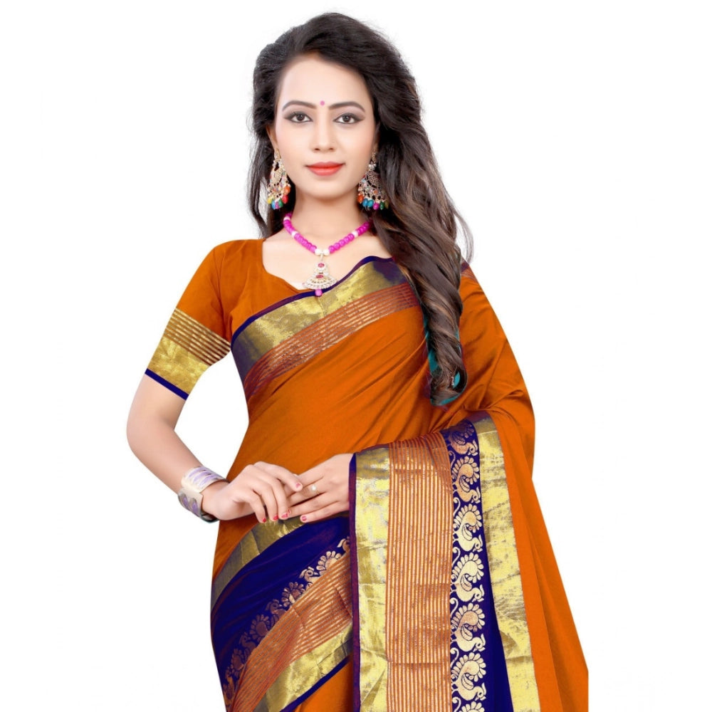 Seduva Women's Jacquard Woven Saree With Unstitched Blouse 5.5Mtr (Multicolor)