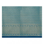 Seduva Women's Jacquard Woven Saree With Unstitched Blouse 5.5Mtr (Blue)