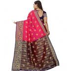 Seduva Women's Silk Blend Woven Saree With Unstitched Blouse 5.5Mtr (Multicolor)