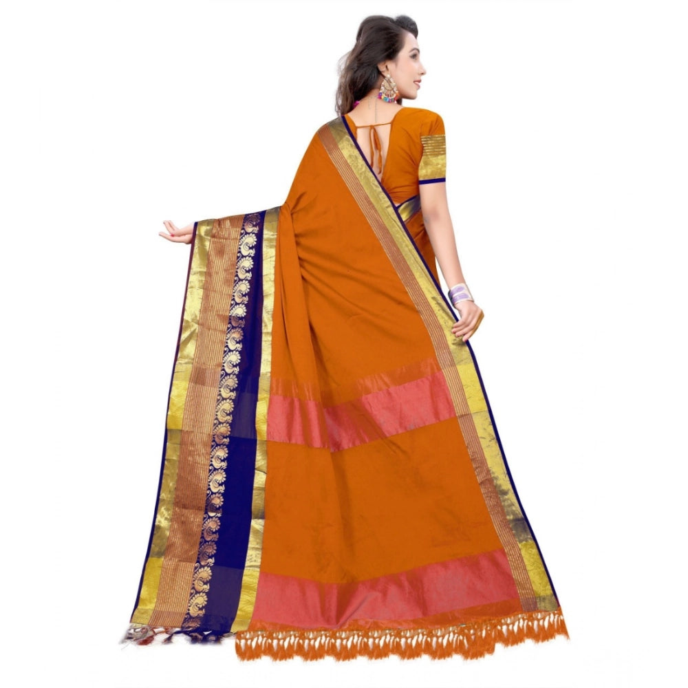 Seduva Women's Jacquard Woven Saree With Unstitched Blouse 5.5Mtr (Multicolor)