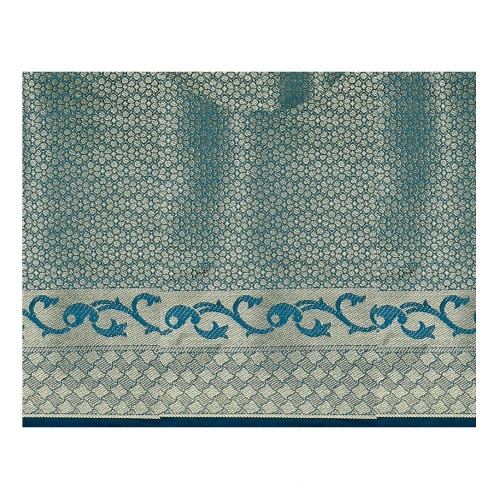 Seduva Women's Jacquard Woven Saree With Unstitched Blouse 5.5Mtr (Multicolor)