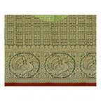 Seduva Women's Jacquard Woven Saree With Unstitched Blouse 5.5Mtr (Red)