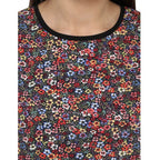 Seduva Women's Polyester Printed Sleeveless Knee-Length Dress (Multicolor)