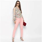 Seduva Women's Denim Solid Buttoned Jeans (Pink)
