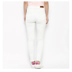 Seduva Women's Denim Solid Buttoned Jeans (White)
