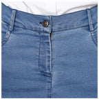 Seduva Women's Denim Washed Buttoned Skirt (Blue)