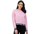 Seduva Women's Fleece Solid Long Sleeves Sweatshirt (Pink)