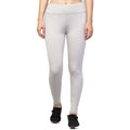Seduva Women's Polyester Solid Ankle Length High-Rise Tights (Light Grey)