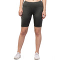 Seduva Women's Polyester Solid Above Knee High-Rise Shorts (Green)