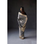 Seduva Women's Silk Printed Saree With Unstitched Blouse 5.5Mtr (Grey)