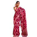 Seduva Women's Silk Printed Saree With Unstitched Blouse 5.5Mtr (Pink)