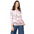 Seduva Women's Satin Floral 3/4th Sleeve Jacket (Light Pink)