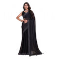 Seduva Women's Jimmy choo Embellished Bollywood Saree With Unstitched Blouse 5.5Mtr (Black)