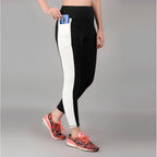 Seduva Women's Polyester Solid Ankle length High Waisted Tights (Black)