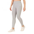 Seduva Women's Polyester Solid Ankle length High Waisted Tights (Grey)
