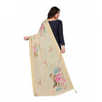 Seduva Women's chanderi silk  Printed Dupatta (Beige, Length:��2 Mtr)