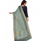 Seduva Women's chanderi silk  Printed Dupatta (Green, Length:��2 Mtr)