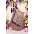 Seduva Women's chanderi silk  Printed Dupatta (Magenta, Length:��2 Mtr)