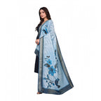 Seduva Women's chanderi silk  Printed Dupatta (Blue, Length:��2 Mtr)