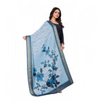 Seduva Women's chanderi silk  Printed Dupatta (Blue, Length:��2 Mtr)